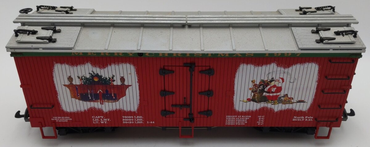 USA Trains 13015 G 1997 Christmas Reefer Car EX