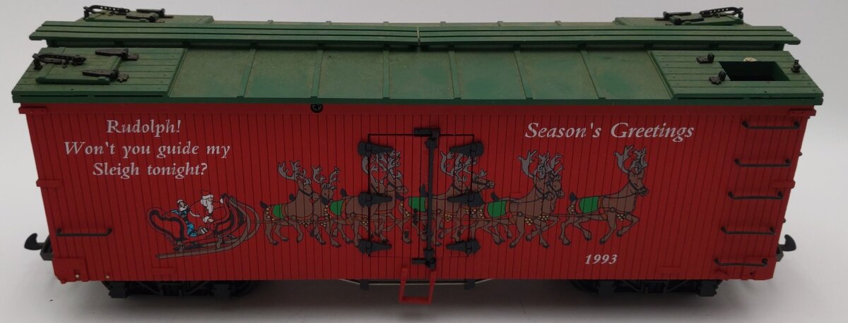 USA Trains 13011 G Scale 1993 Christmas Reefer VG