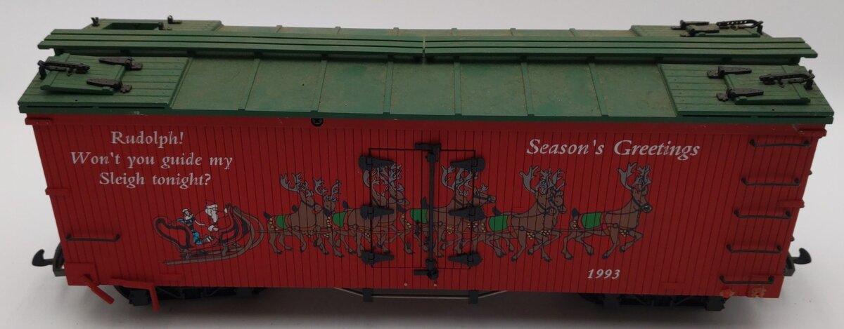 USA Trains 13011 G Scale 1993 Christmas Reefer VG