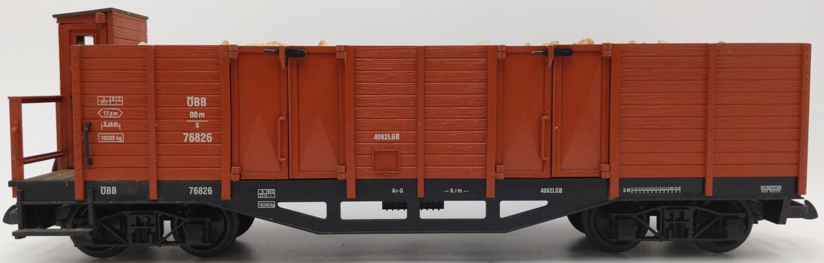 LGB 4062 G Scale OBB Gondola w/ Rock Load #76826 EX