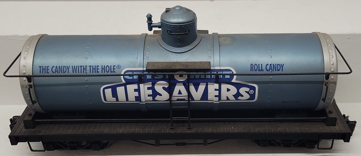 Bachmann 93434 G Scale Lifesavers Single Dome Tank Car EX