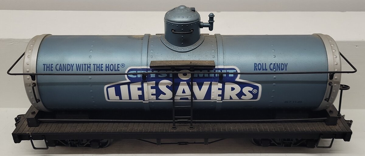 Bachmann 93434 G Scale Lifesavers Single Dome Tank Car EX