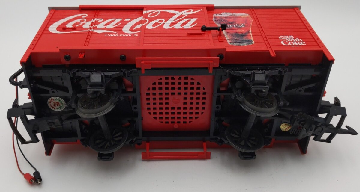 LGB 45352 G Scale Coca-Cola Boxcar with Sound EX
