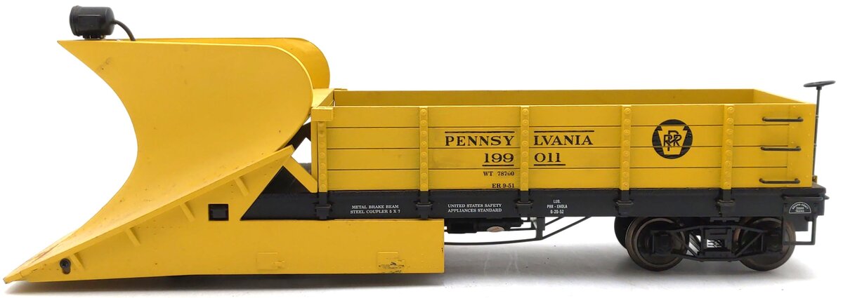 Aristo-Craft 46706 G Scale Pennsylvania RR Wedge Snow Plow #199011 EX