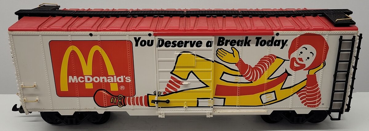 LGB 44910 G Scale McDonalds "You Deserve A Break Today" Boxcar EX