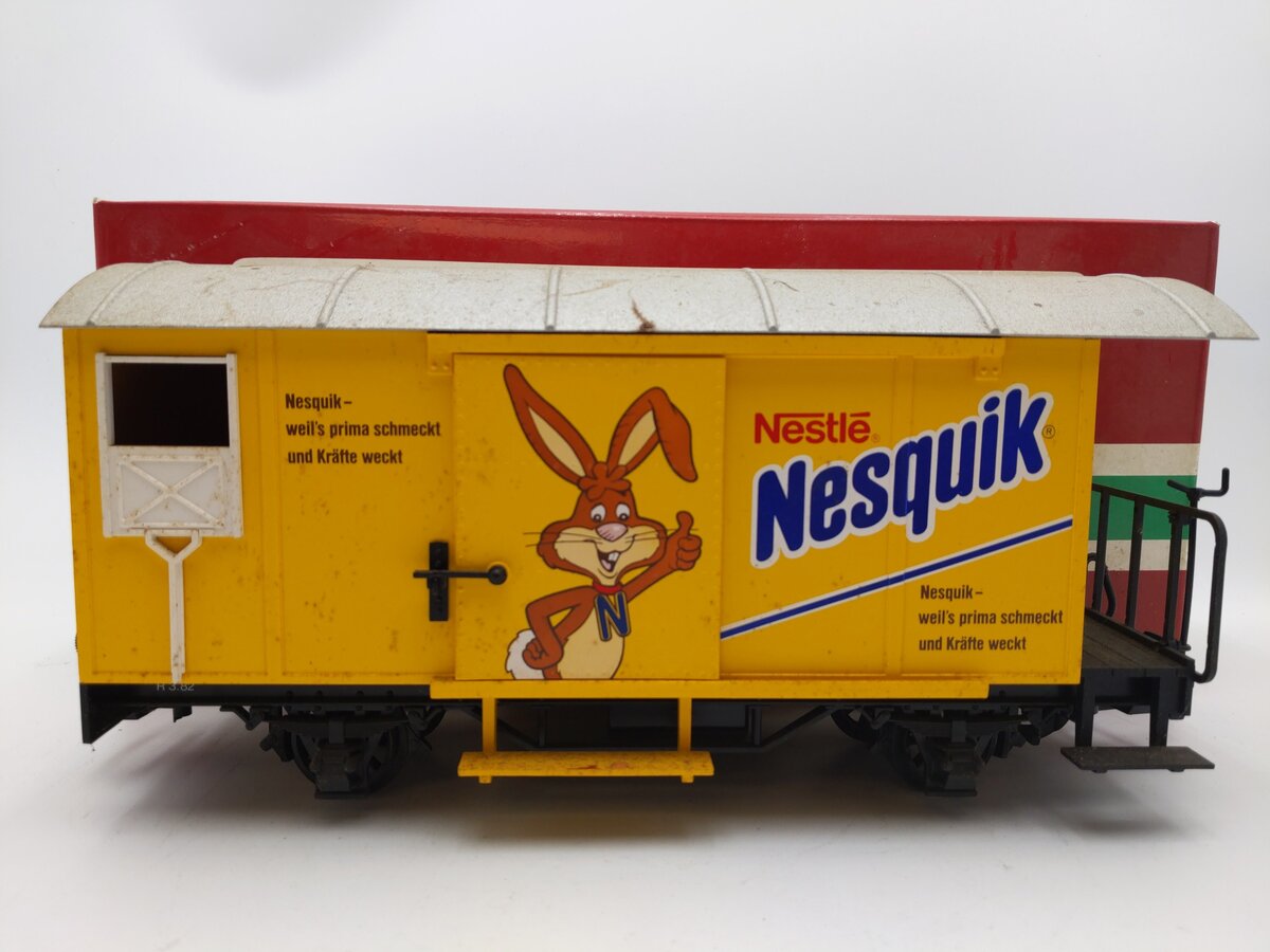 LGB 45280 G Scale Nestle Nesquik Short Boxcar EX/Box