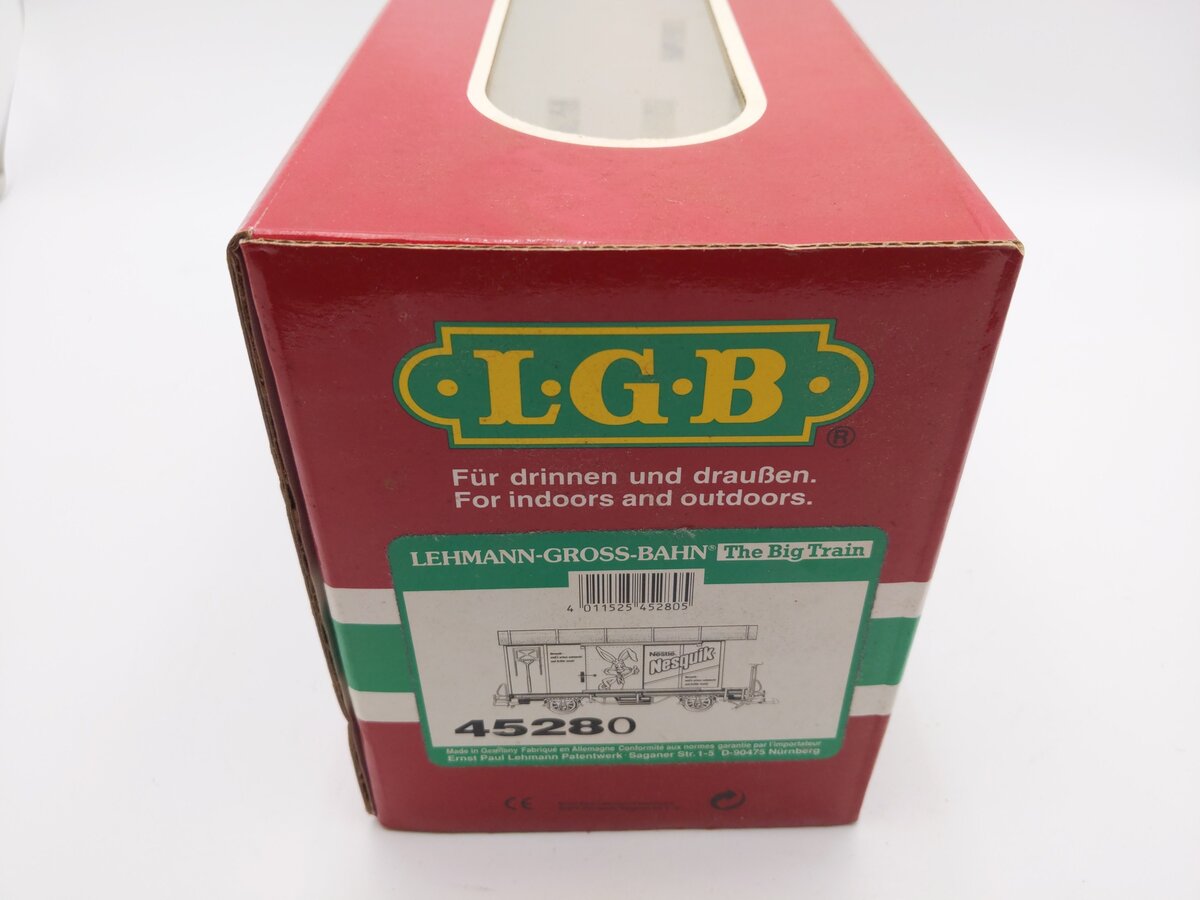 LGB 45280 G Scale Nestle Nesquik Short Boxcar EX/Box