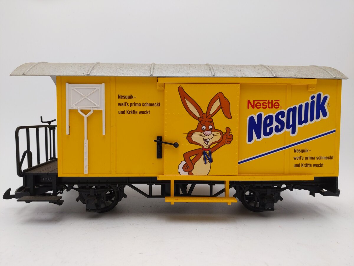 LGB 45280 G Scale Nestle Nesquik Short Boxcar EX/Box