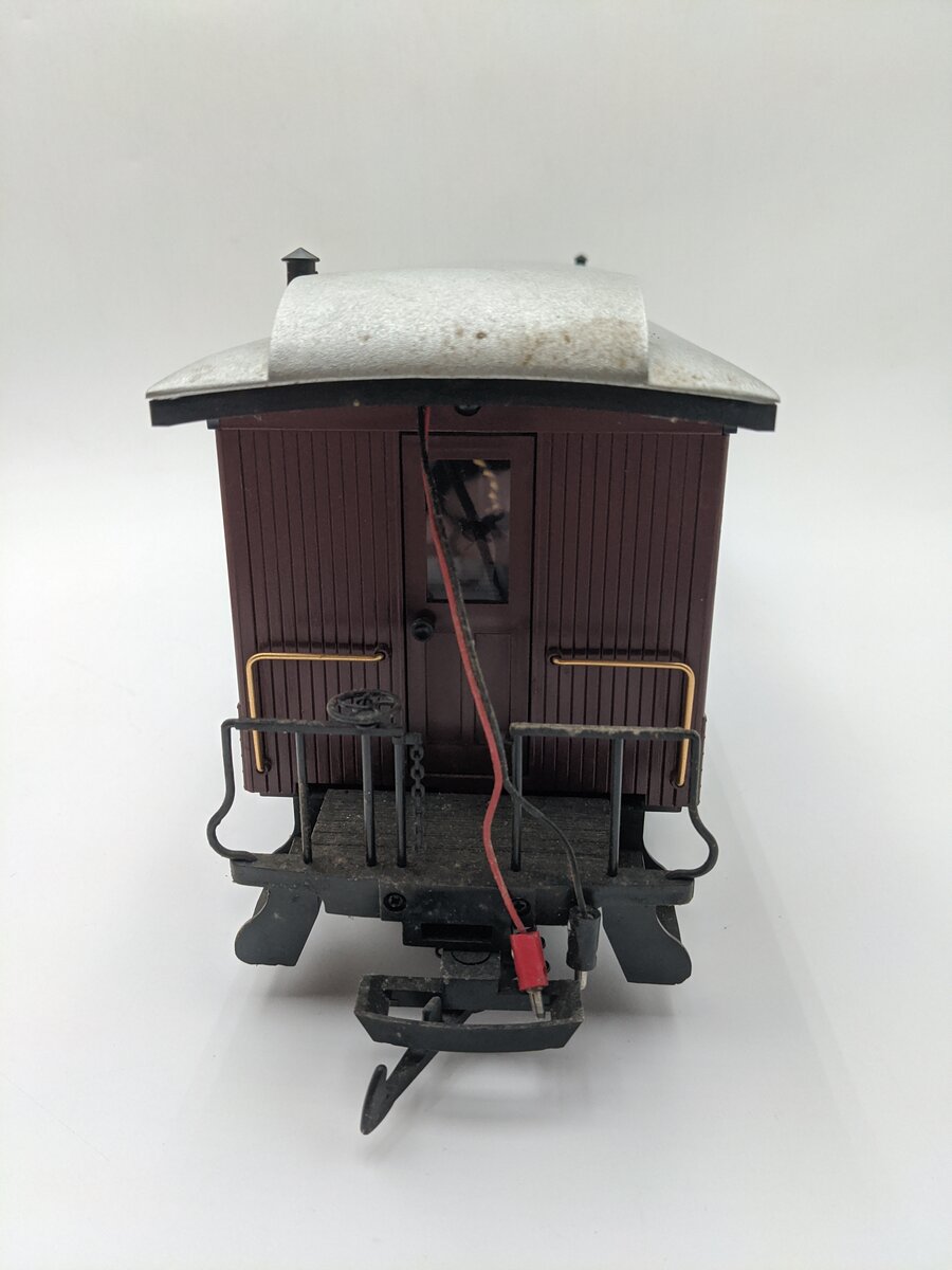 LGB 32843 G Gauge Pennsylvania Baggage Car - Plastic Wheels EX/Box