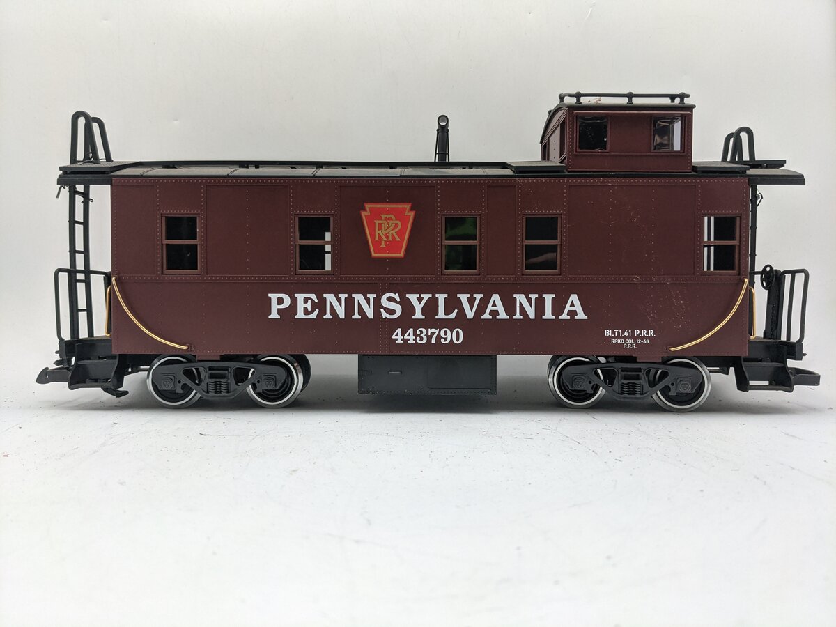 LGB 443790 G Gauge Pennsylvania Scale Length Caboose w/Metal Wheels EX