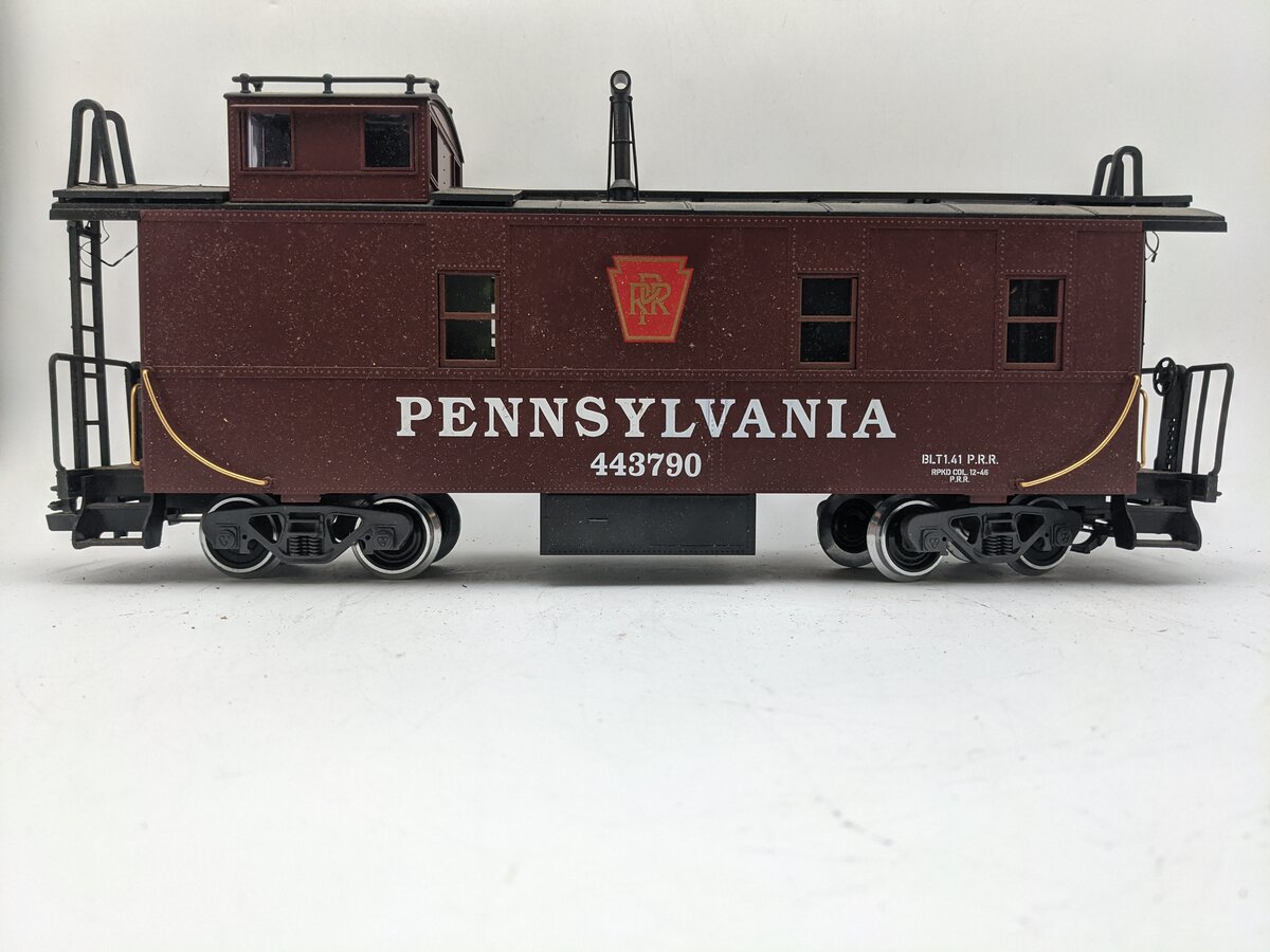 LGB 443790 G Gauge Pennsylvania Scale Length Caboose w/Metal Wheels EX
