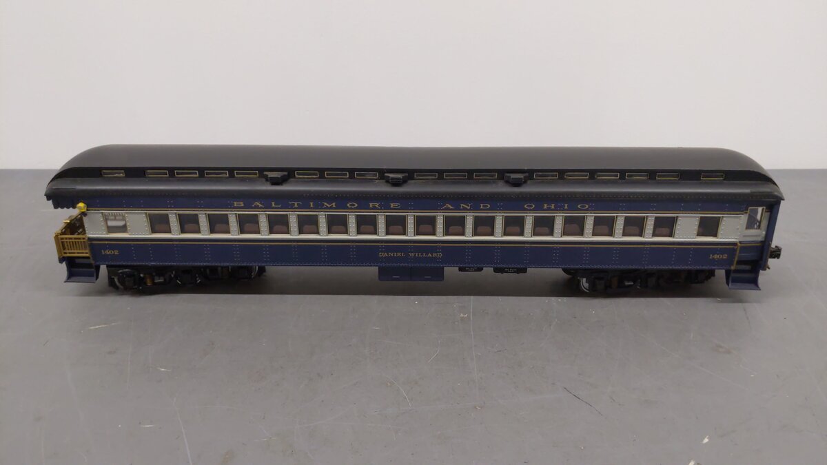 Aristo-Craft 31402 G B&O Heavyweight "Daniel Willard" Obs. Car -Metal Wheels EX