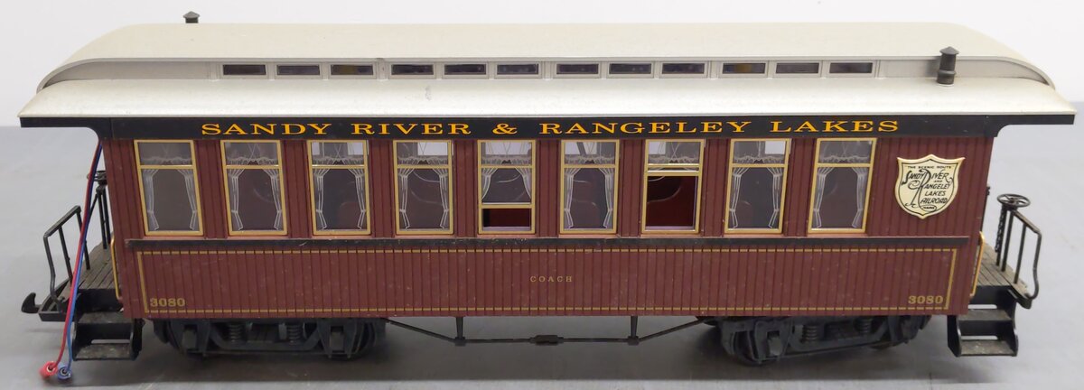 LGB 33800 G Scale Sandy River & Rangeley Lakes Coach Car #3080 VG/Box