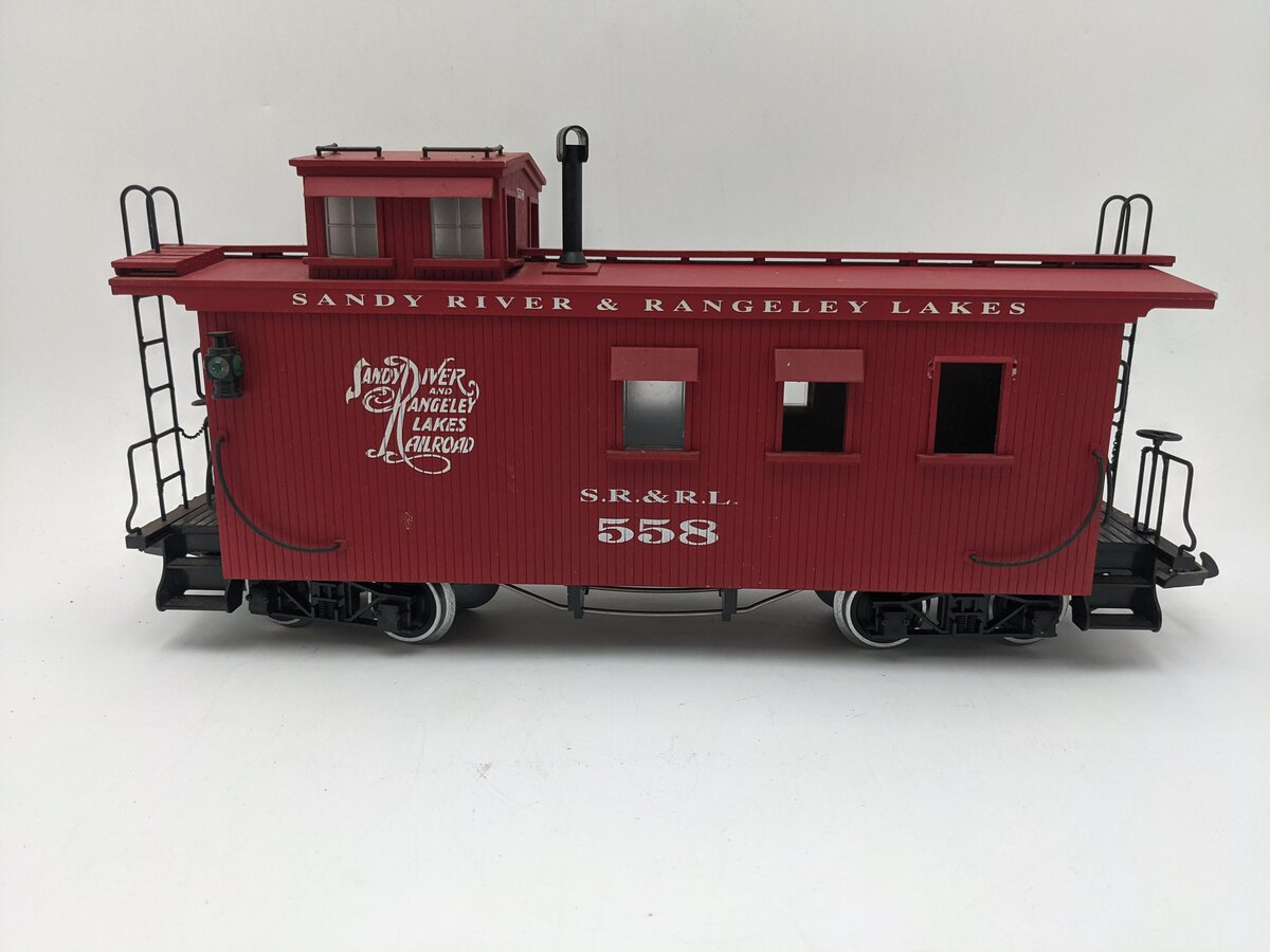 USA Trains R12003 G Scale Sandy River Rangley Lake Wood Caboose #558 (MW) EX