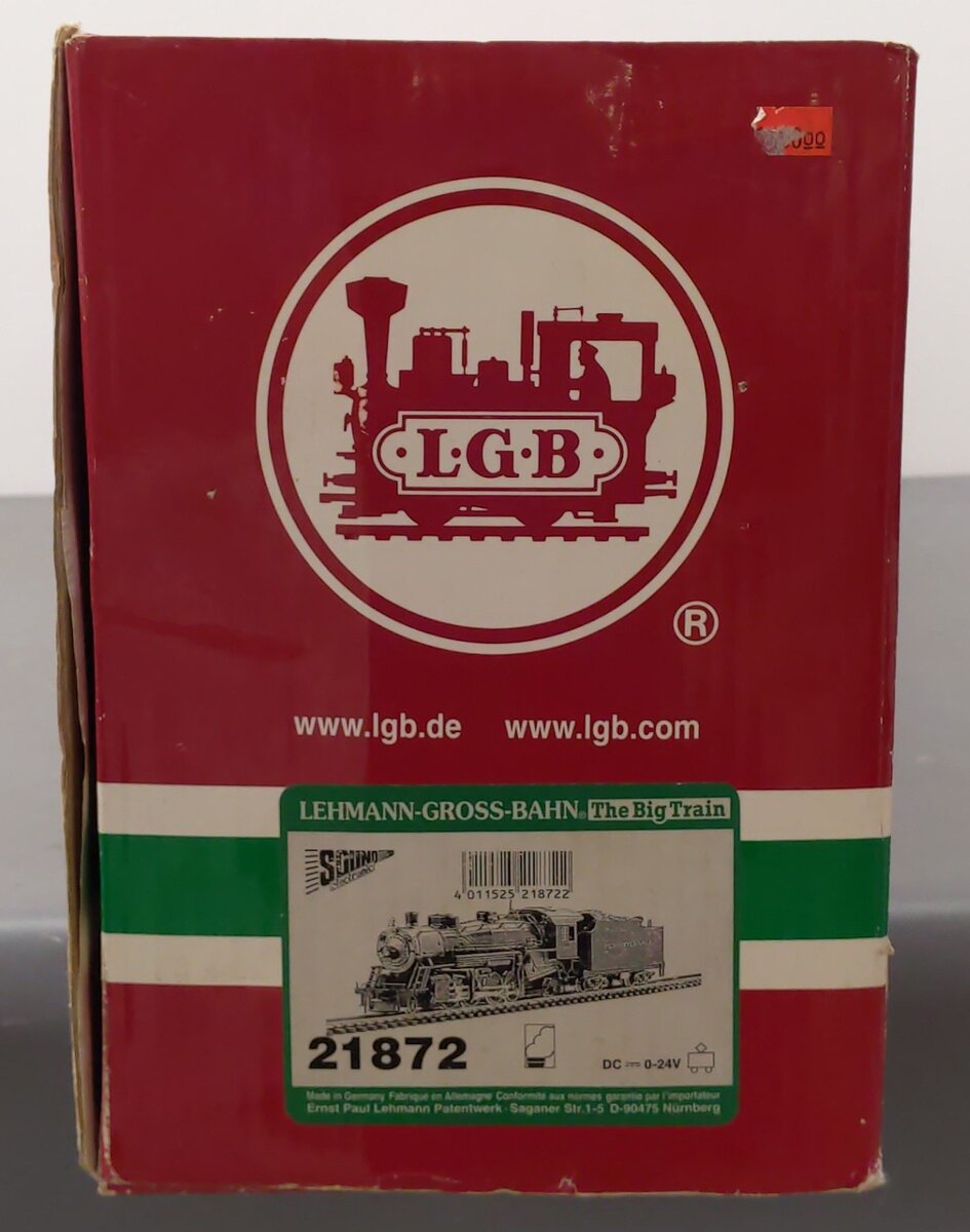 LGB 21872 G Scale PRR 2-8-2 Mikado Steam Locomotive & Tender #2809 with Sound EX/Box