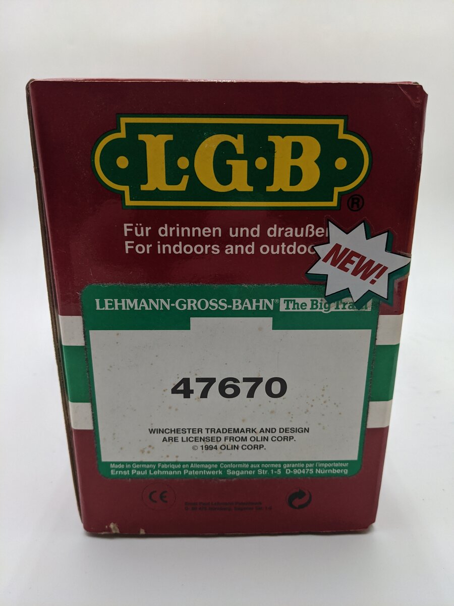 LGB 47670 G Scale Winchester Rifles Boxcar EX/Box
