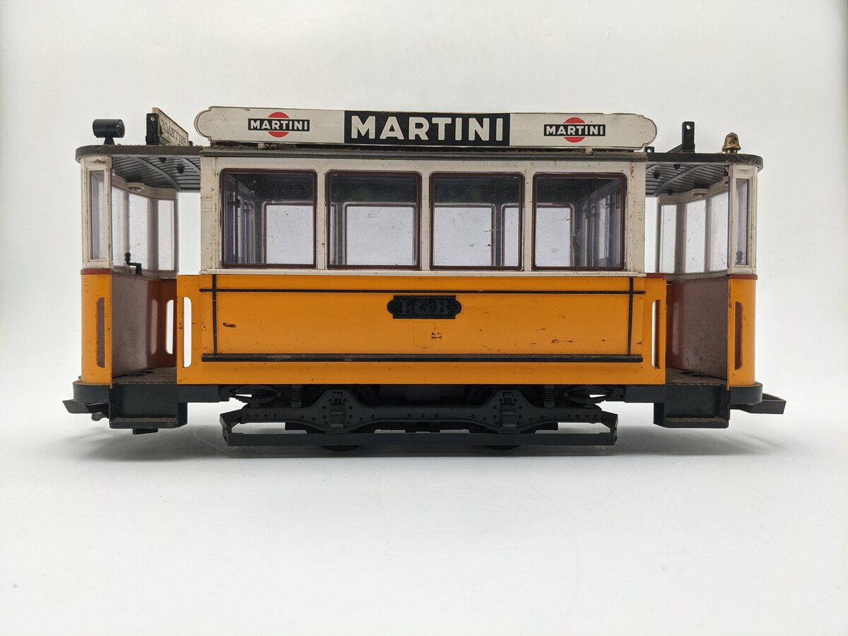 LGB 3500 G Scale Yellow Non-Powered Streetcar / Trolley VG