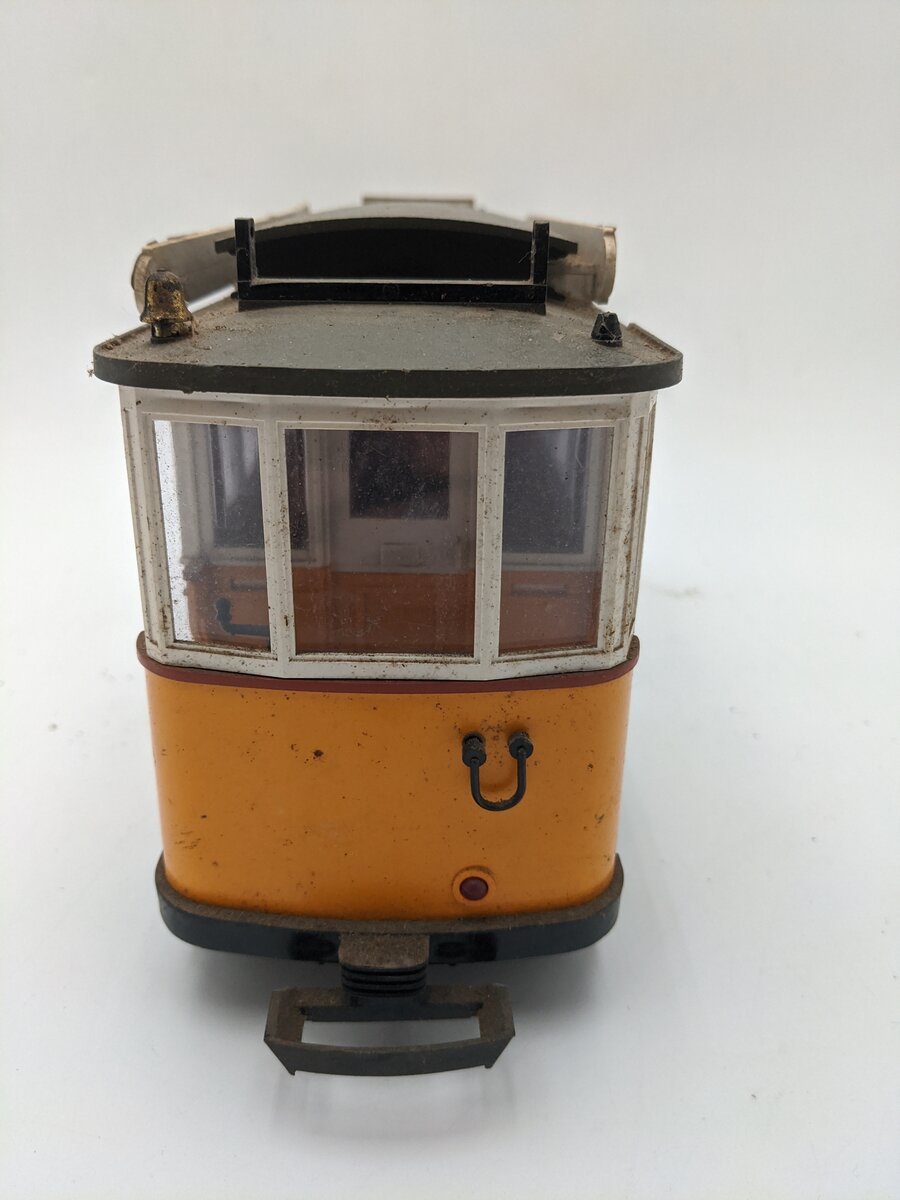 LGB 3500 G Scale Yellow Non-Powered Streetcar / Trolley VG