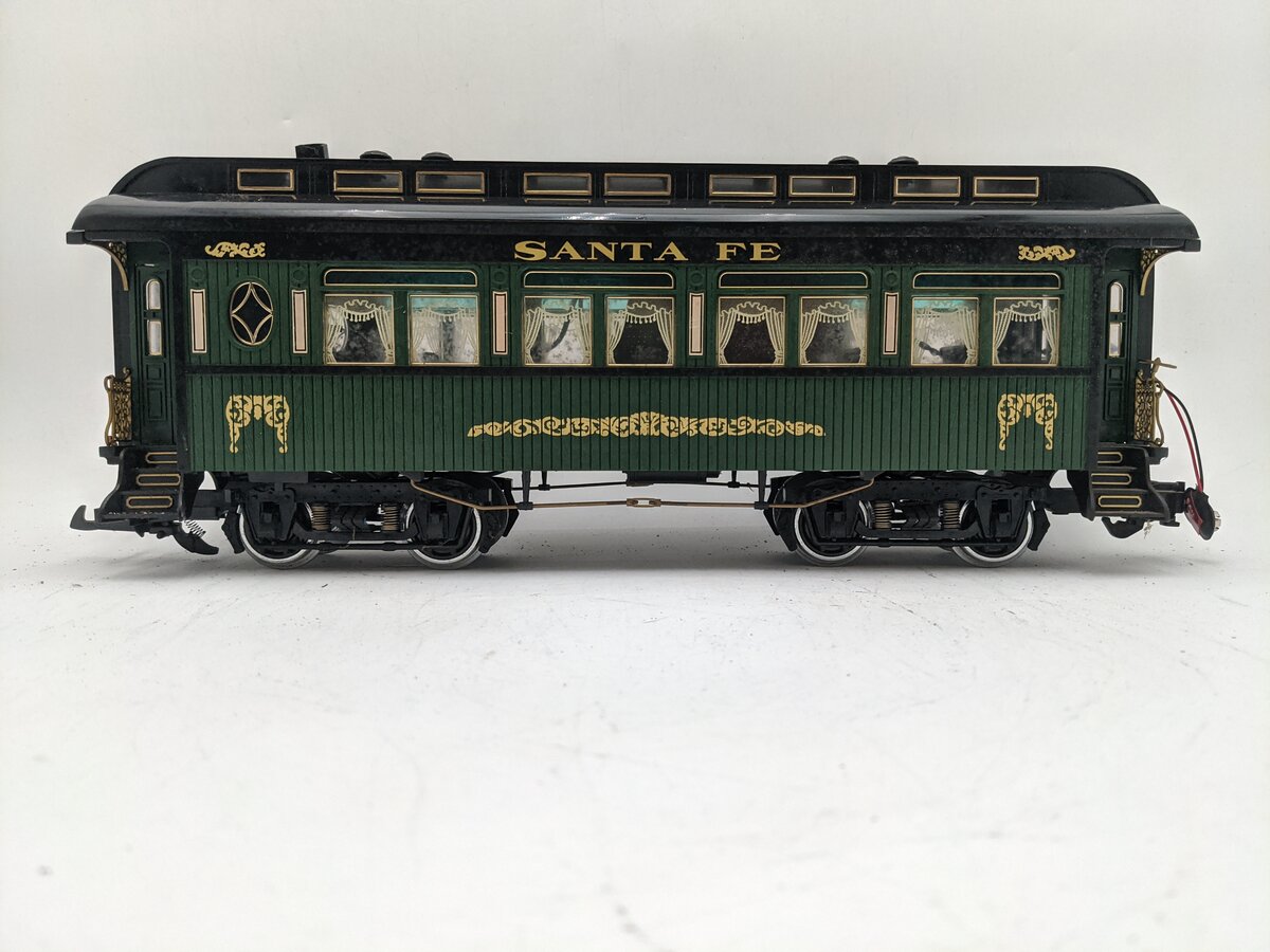 Aristo-Craft 31005 G Scale Santa Fe Sierra Style Passenger Car w/Metal Wheels EX
