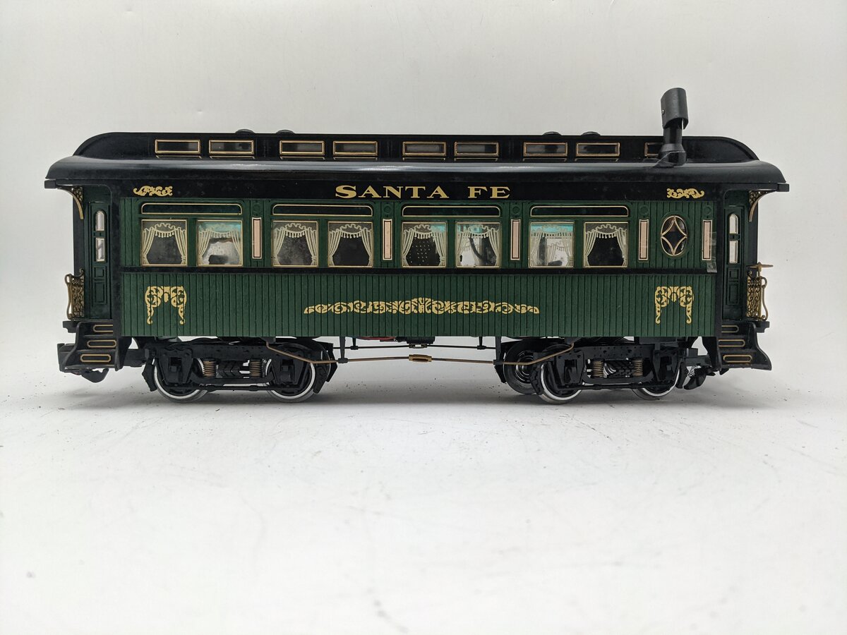 Aristo-Craft 31005 G Scale Santa Fe Sierra Style Passenger Car w/Metal Wheels EX