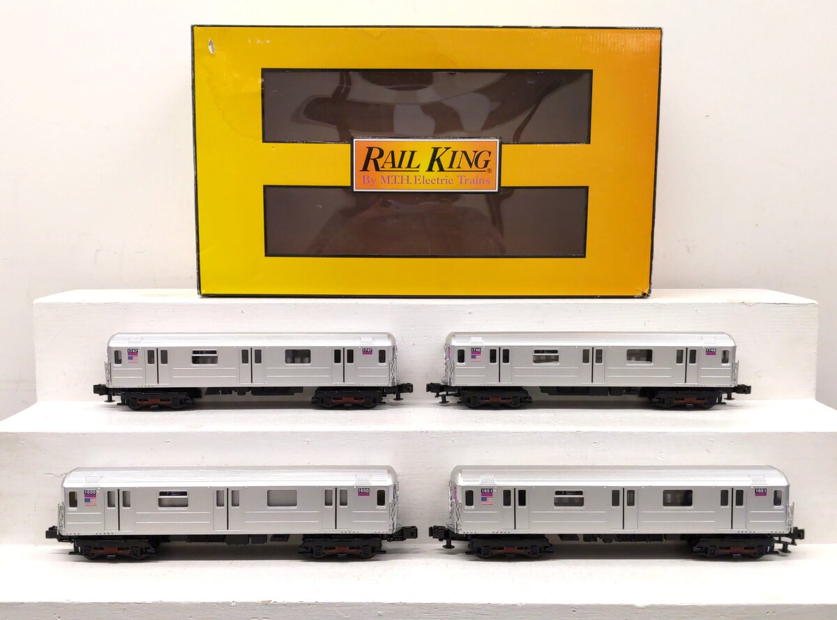 MTH 30-20624-1 O Gauge MTA R12 4-Car Subway Set w/ PS3 LN/Box