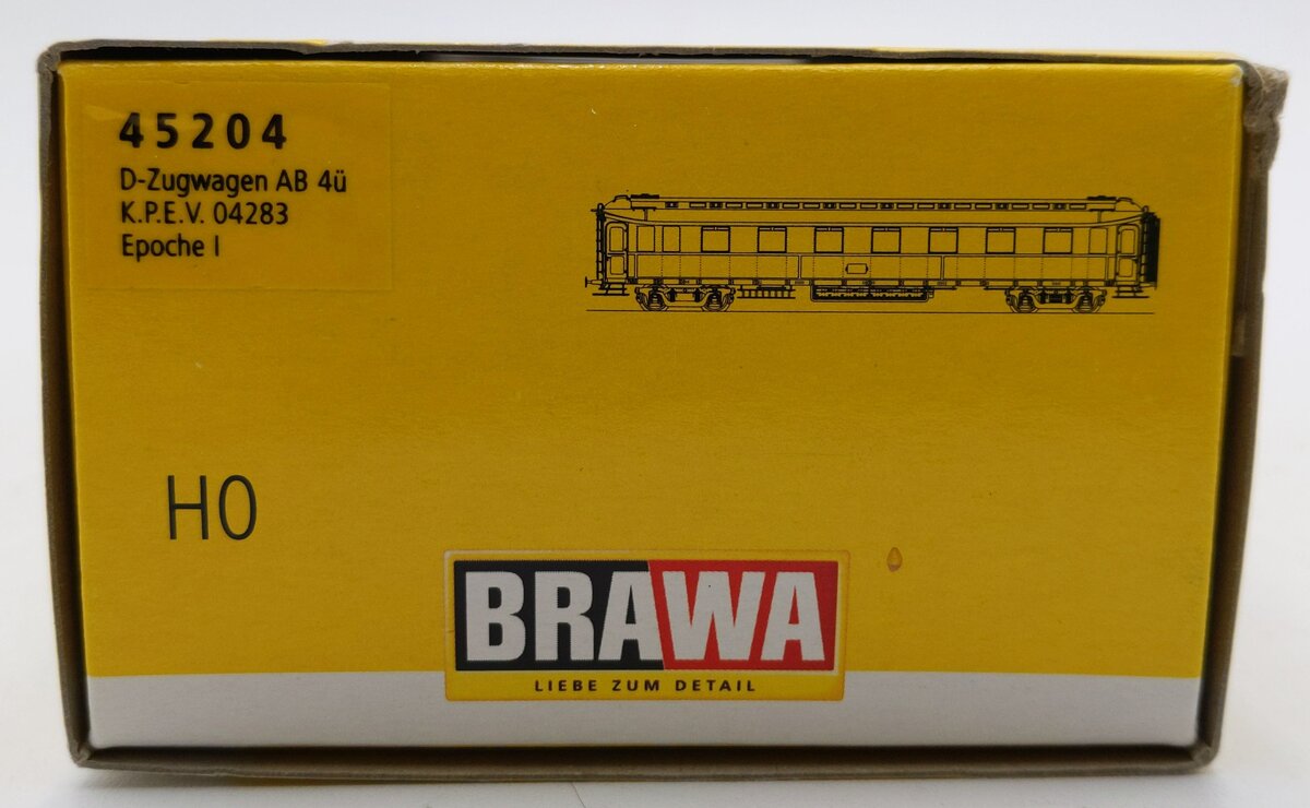 Brawa 45204 HO Scale Express Passenger Coach Car #04283 NIB