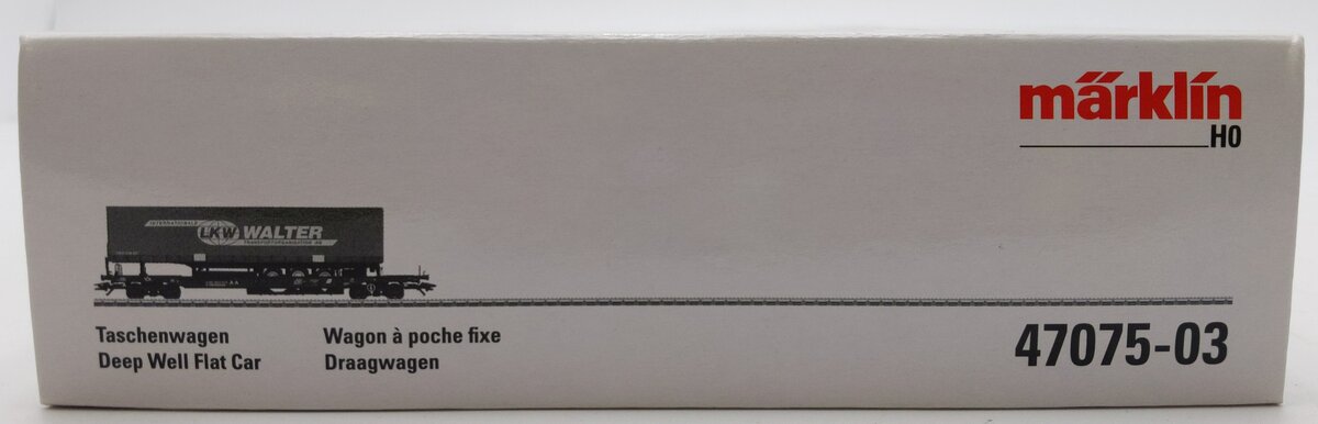 Marlkin 47074-3 HO Scale Austrian Railway Deep Flatcar w/ Container NIB