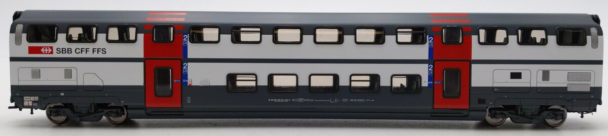 HAG 61020 HO Scale SBB Second Class Double Deck Passenger Coach Car NIB