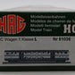 HAG 61036 HO Scale SBB First Class Double Deck Passenger Coach Car LN/Box