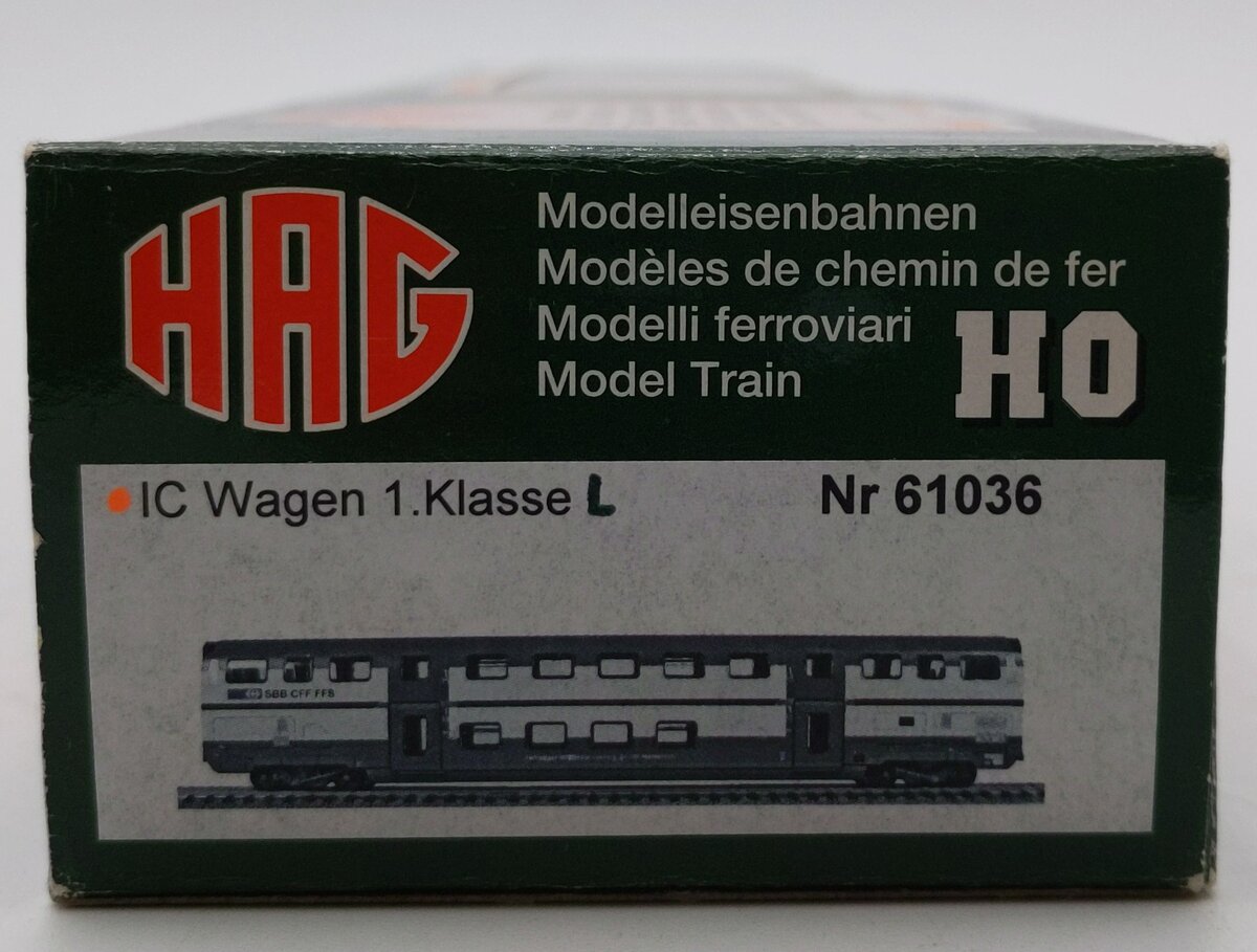 HAG 61036 HO Scale SBB First Class Double Deck Passenger Coach Car LN/Box