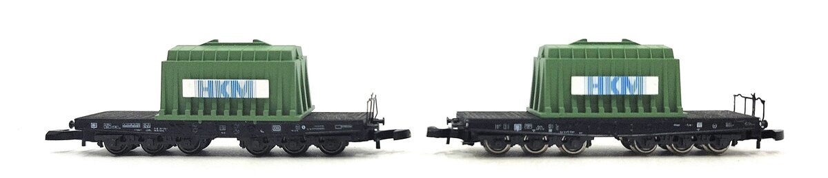 Marklin 82357 Z DB Heavy Duty Flat Car Set (Set of 2) EX/Box