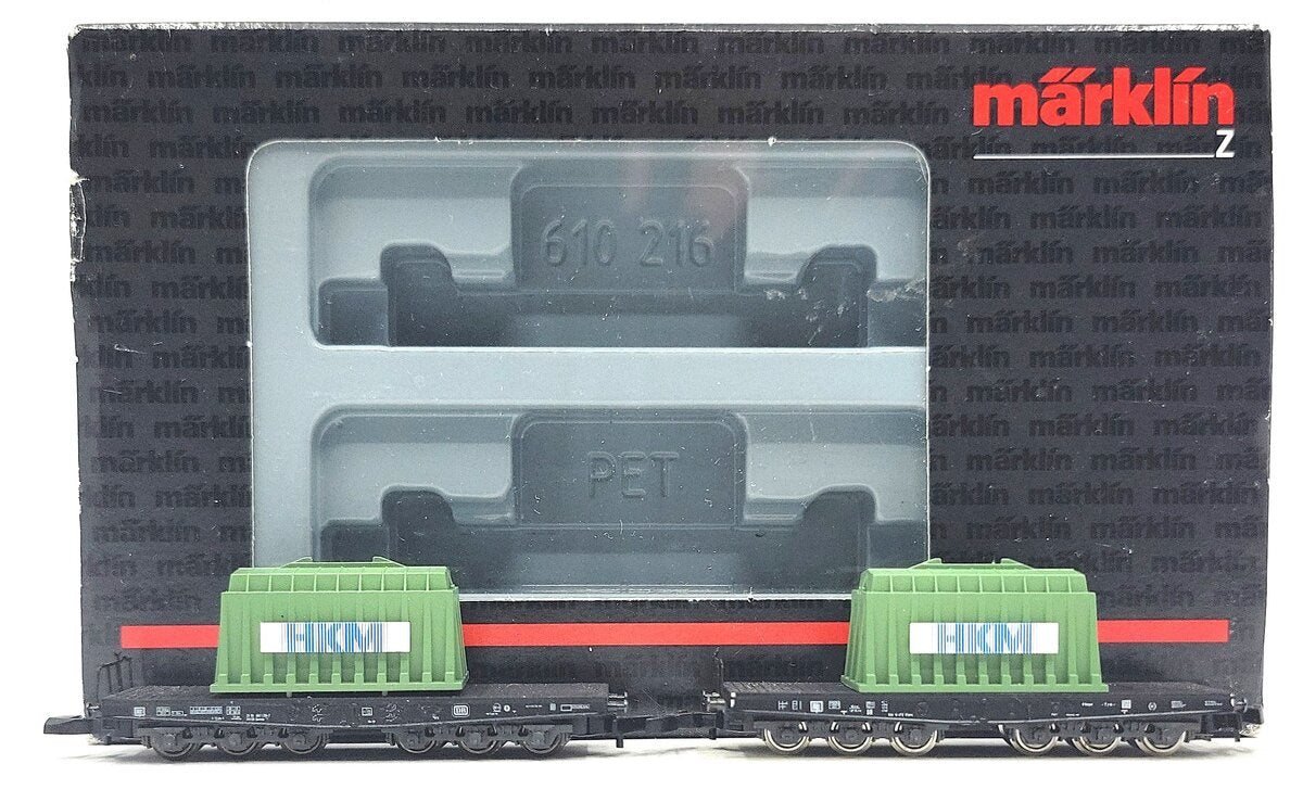 Marklin 82357 Z DB Heavy Duty Flat Car Set (Set of 2) EX/Box