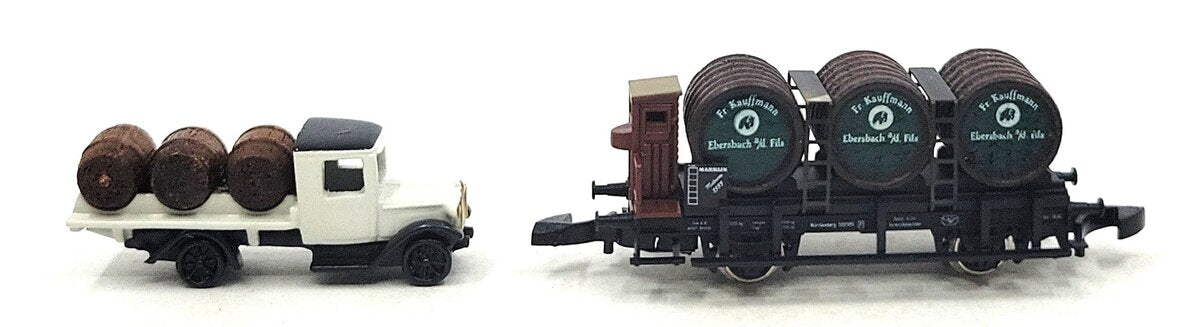 Marklin 1999 Z Fr. Kaufmann Flatcar with Barrels EX/Box