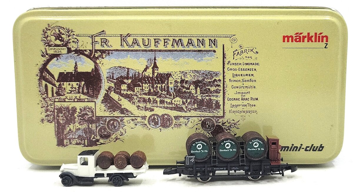 Marklin 1999 Z Fr. Kaufmann Flatcar with Barrels EX/Box