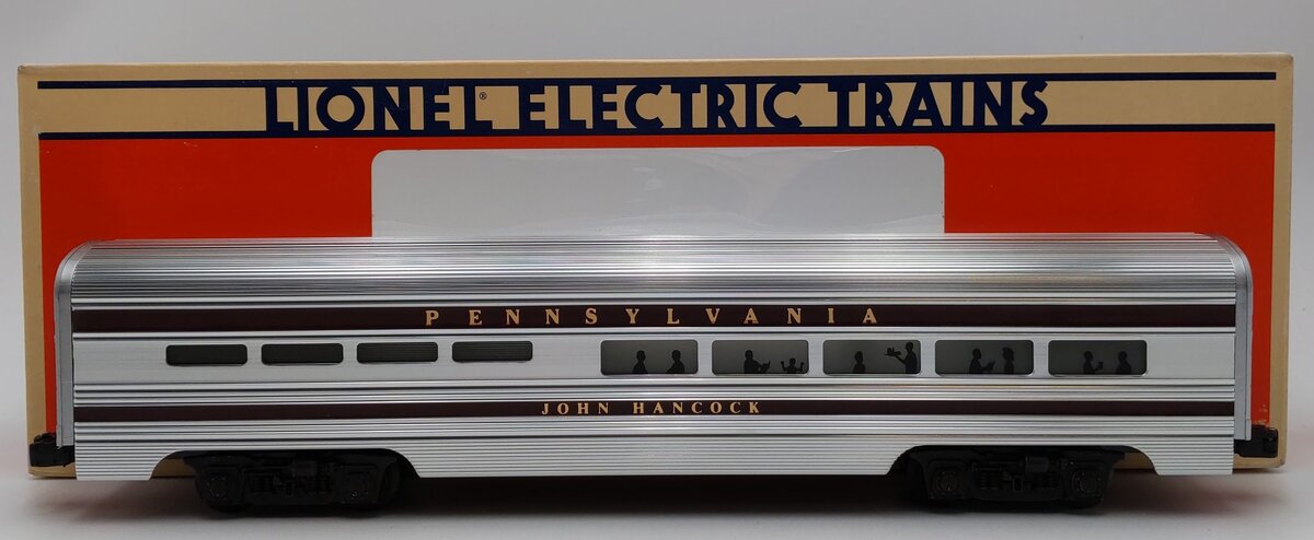 Lionel 6-7208 O Gauge Pennsylvania "John Hancock" Aluminum Dining Car EX/Box