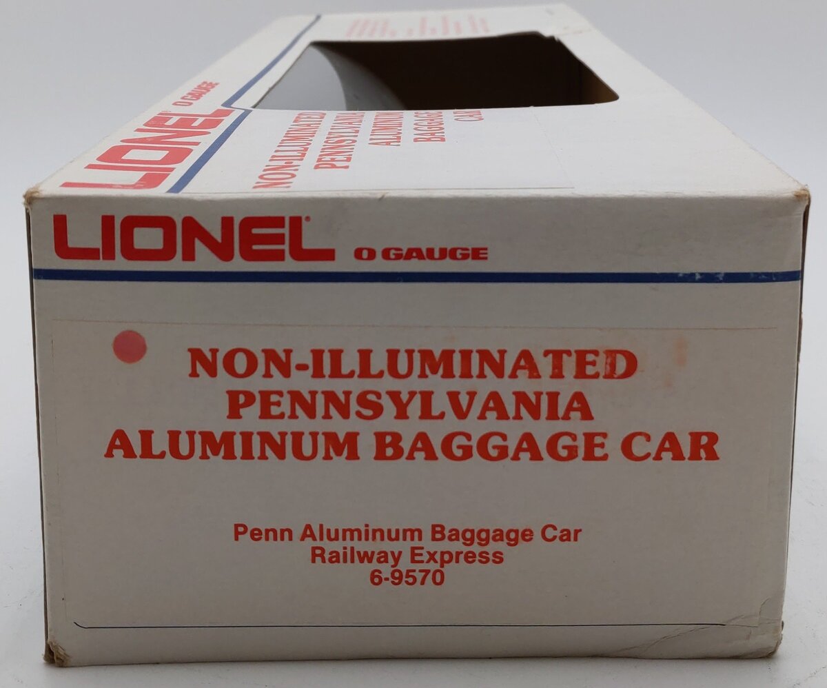 Lionel 6-9570 O Gauge Pennsylvania Railway Express Aluminum Baggage Car EX/Box
