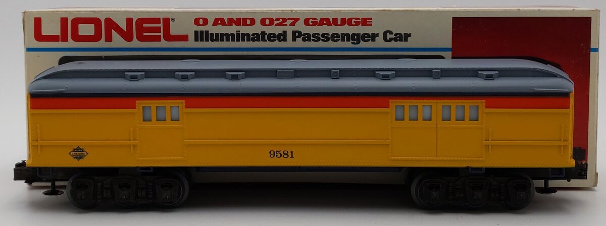Lionel 6-9581 O Gauge Chessie Steam Special Baggage Car #9581 EX/Box