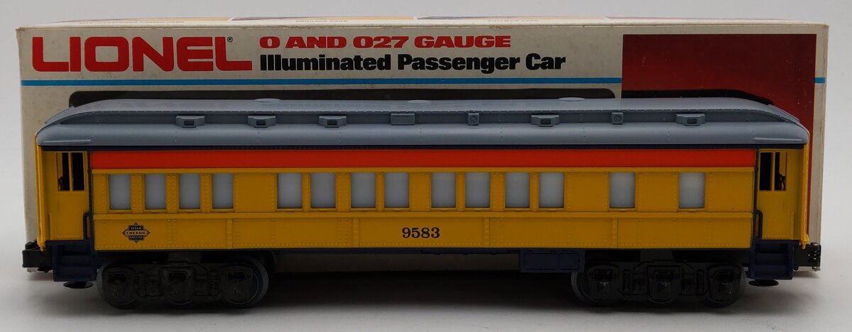 Lionel 6-9583 O Gauge Chessie Steam Special Passenger Car #9583 EX/Box
