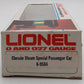 Lionel 6-9584 O Gauge Chessie Steam Special Passenger Car VG/Box