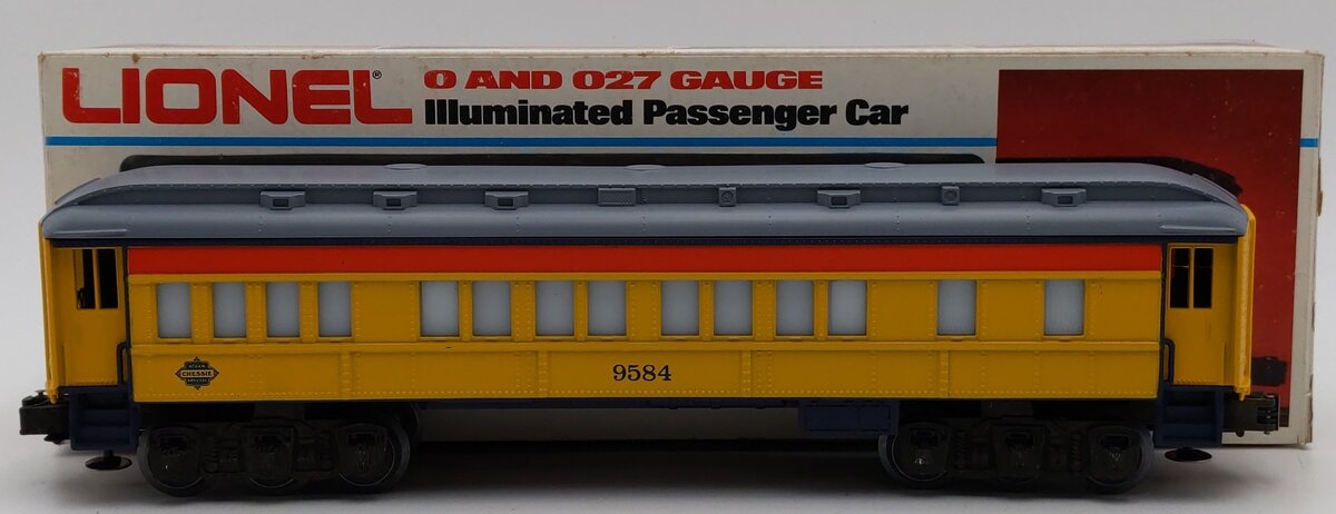 Lionel 6-9584 O Gauge Chessie Steam Special Passenger Car VG/Box