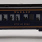 Lionel 6-7230 O Gauge Wabash "City of Peru" Passenger Car EX/Box