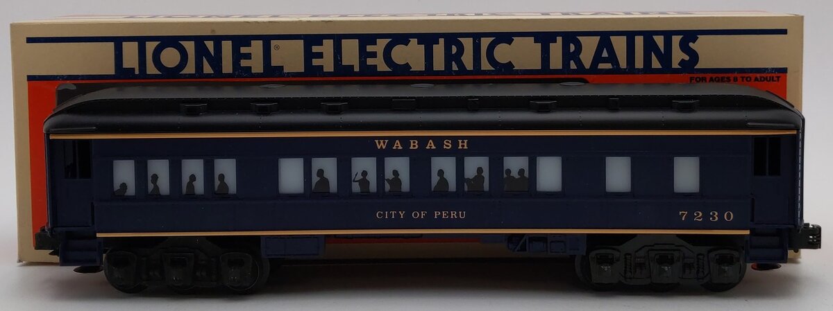 Lionel 6-7230 O Gauge Wabash "City of Peru" Passenger Car EX/Box