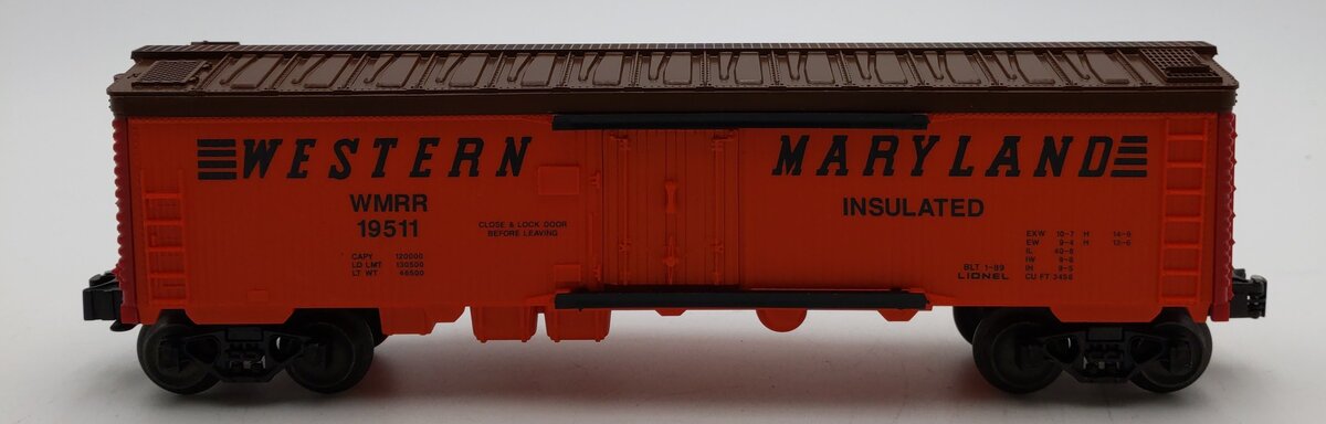 Lionel 6-19511 O Gauge Western Maryland Reefer #19511 (Fallen Flags #4) LN/Box