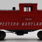 Lionel 6-19704 O Gauge Western Maryland Extended Vision Caboose w/Smoke LN/Box