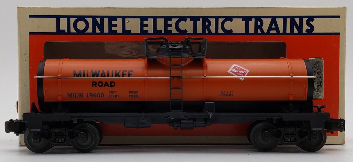 Lionel 6-19600 O Gauge Milwaukee Road Single Dome Tank Car #19600 LN/Box