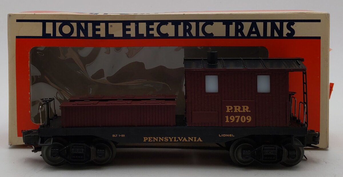 Lionel 6-19709 O Gauge Pennsylvania Illuminated Work Caboose with Smoke #19709 LN/Box