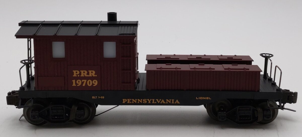 Lionel 6-19709 O Gauge Pennsylvania Illuminated Work Caboose with Smoke #19709 LN/Box