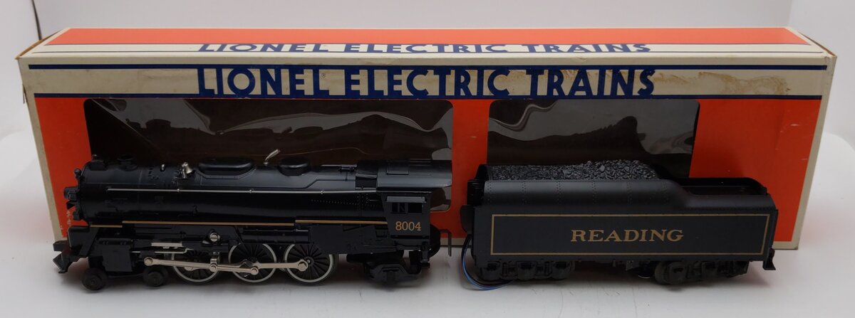 Lionel 6-18004 O Reading 4-6-2 Steam Locomotive & Tender #8004 EX/Box