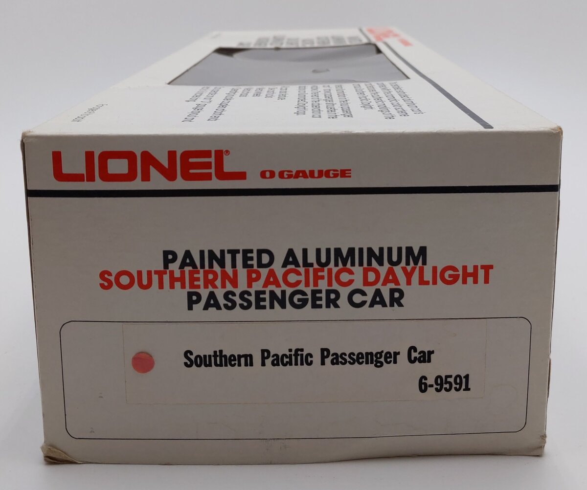 Lionel 6-9591 O Gauge Southern Pacific Daylight Aluminum Passenger Car EX/Box