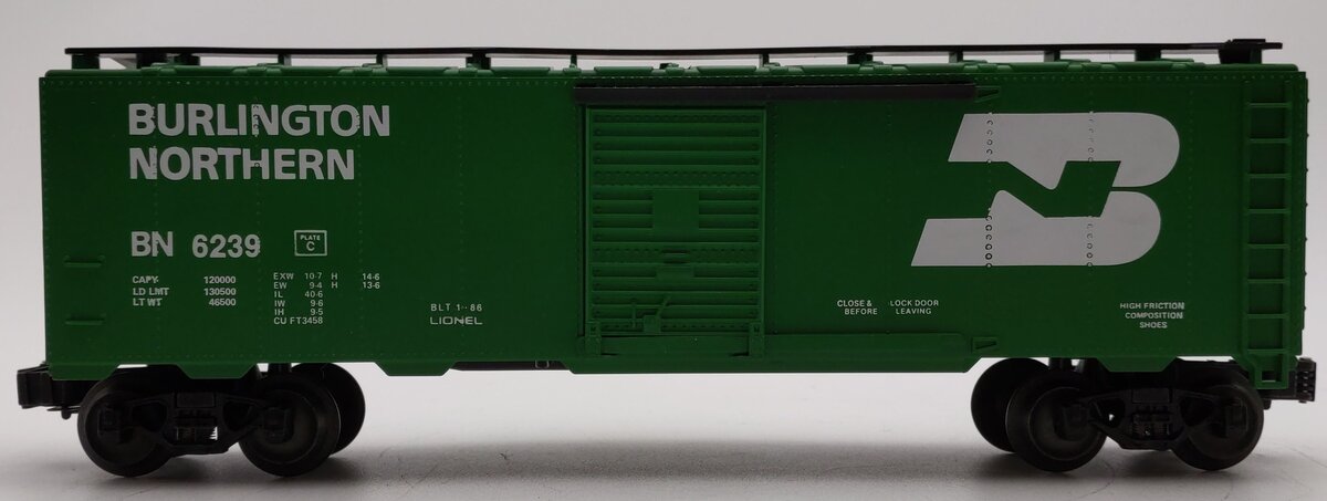 Lionel 6-6239 O Gauge Burlington Northern Standard Boxcar #6239 LN/Box